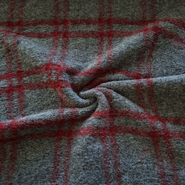 Walk "Big Karo" grau/rot