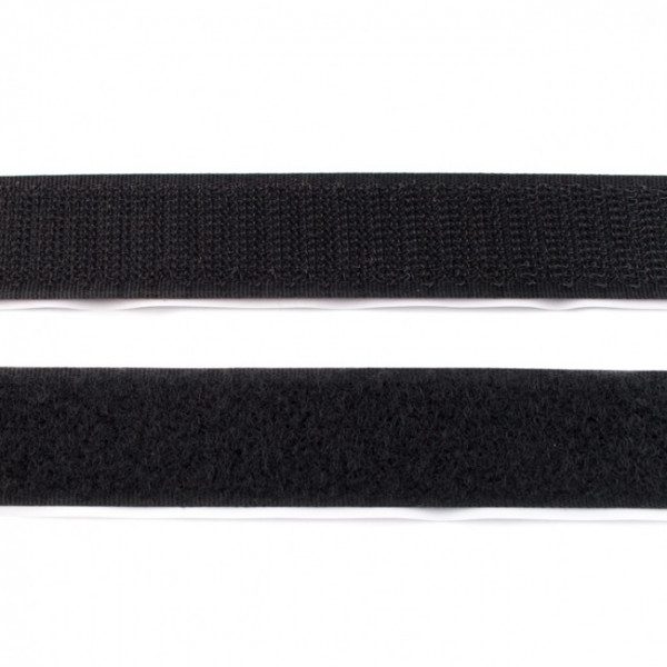 Klettband zum kleben Flauschband 20mm "schwarz"