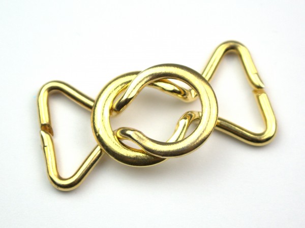 Bikiniverschluss " Metall groß " gold