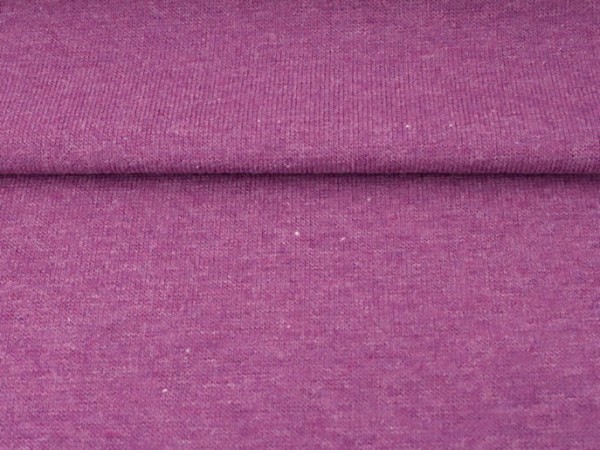 Bündchen meliert "aubergine"