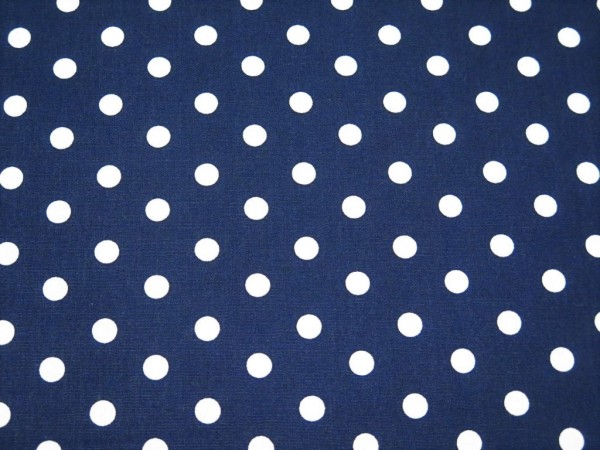 Baumwollstoff "Dots" navy