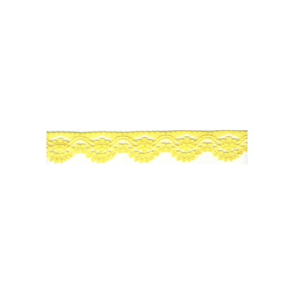 Nylonspitze Flower 12mm "gelb"