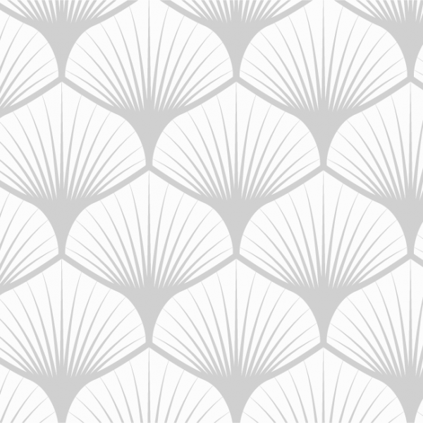 Baumwollstoff "Leaf" grau