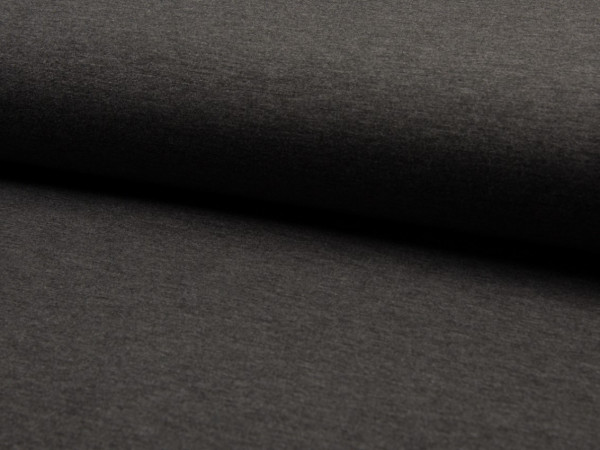 Heavy Punto Jersey "Brushed" grau meiliert