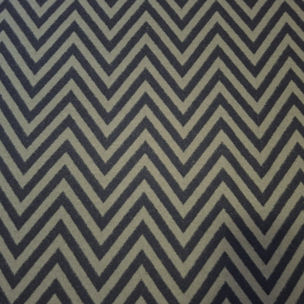 Jacquard Brushed Jersey " Chevron" oliv