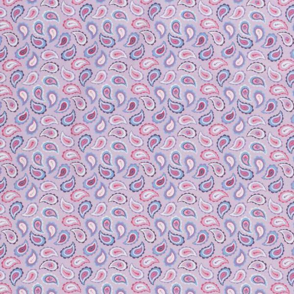 Baumwollstoff "Paisley" flieder