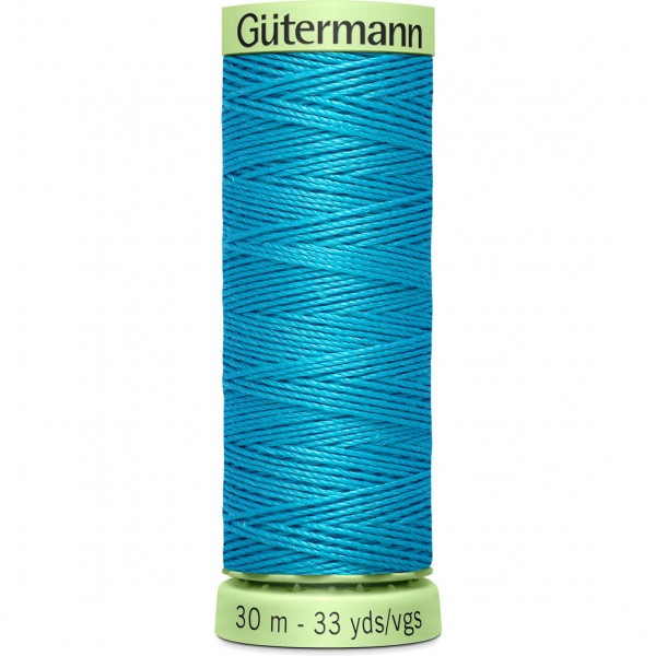 Knopflochgarn - Zierstichfaden - türkis