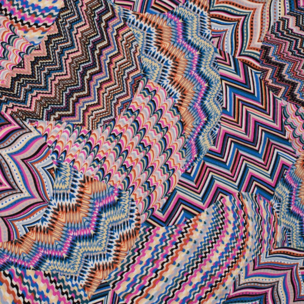 Viskosejersey "zigzag" fuchsia