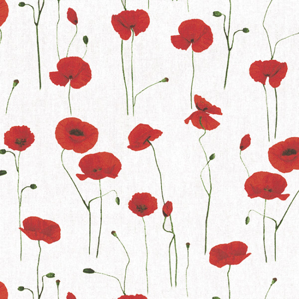 Canvas "Blumen" weiß