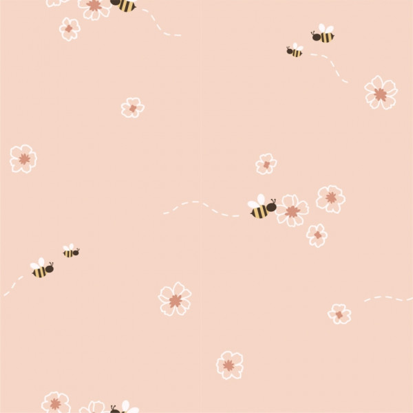 Baumwolljersey "Little Bee" rosa