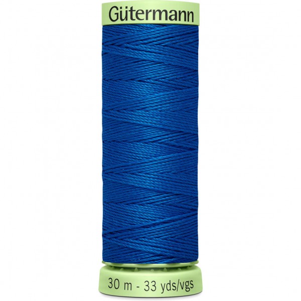 Knopflochgarn - Zierstichfaden - blitzblau