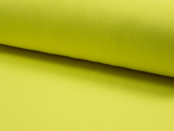 Rippbündchen Neon "gelb"