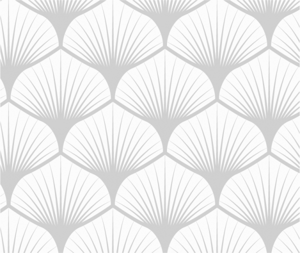 Baumwollstoff "Leaf" grau