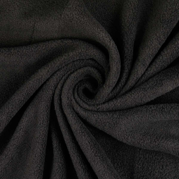 Baumwollfleece "schwarz"
