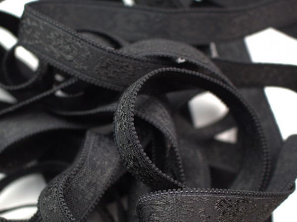 Trägergummi " 15mm " schwarz