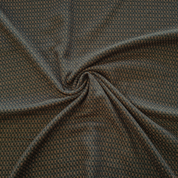 Wollstoff "Karo" braun/rost