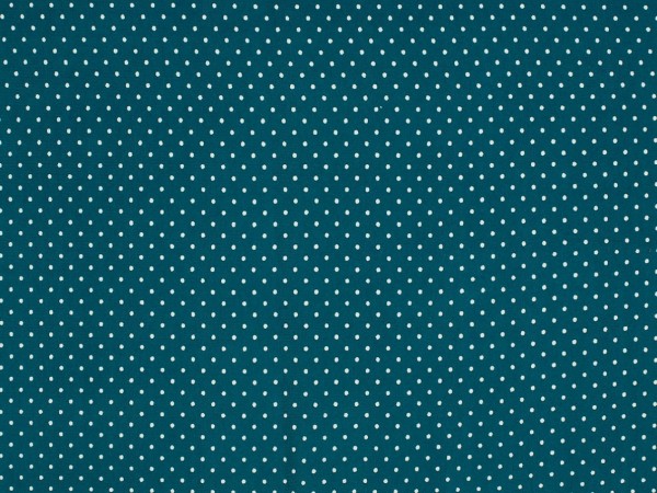 Baumwolljersey "Dots" petrol