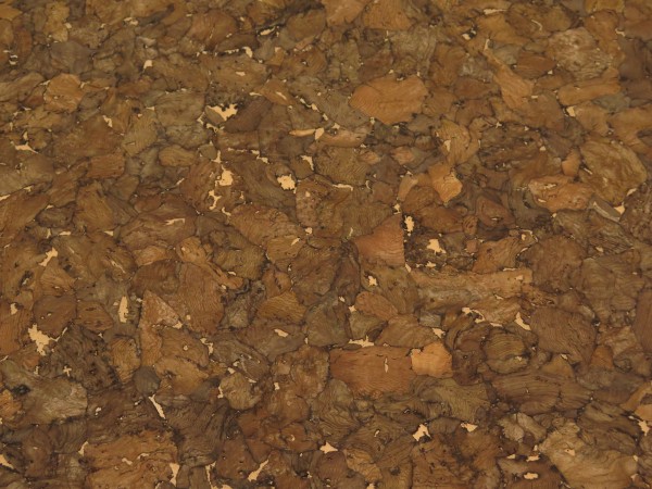 Korkstoff "Dunkel Natur" grob gemustert