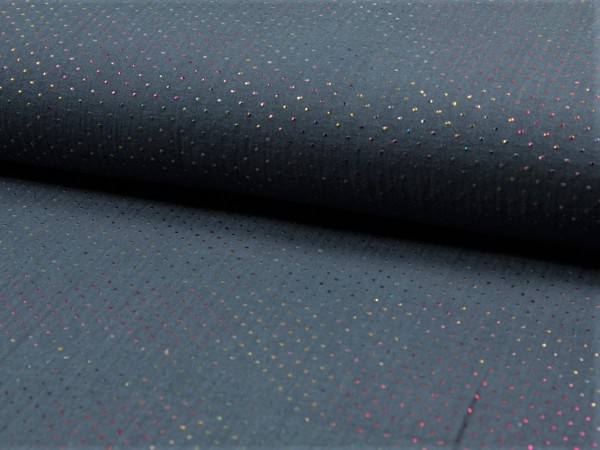 Musselin "FolienTupf" jeans