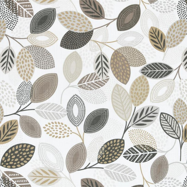 Panama "Blätter" taupe