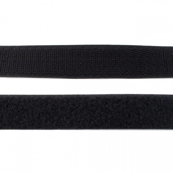 Klettband Flausch 20mm "schwarz"