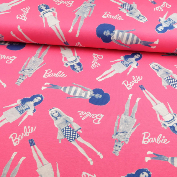 Baumwolljersey "Barbie" pink
