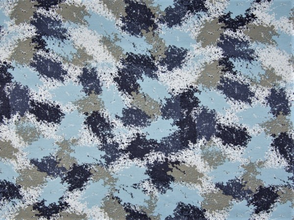Kuschelsweat "Print" blau