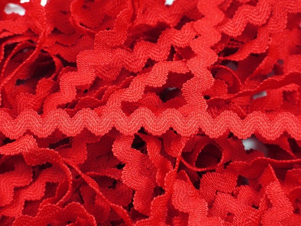 Elastische Zackenlitze "rot"