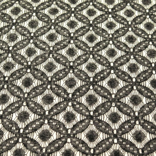 Strickstoff "Lace" grau