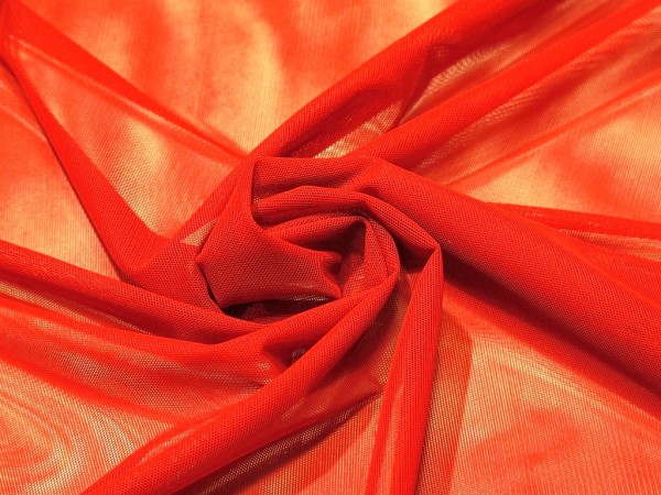 Elastik-Tüll "rot"
