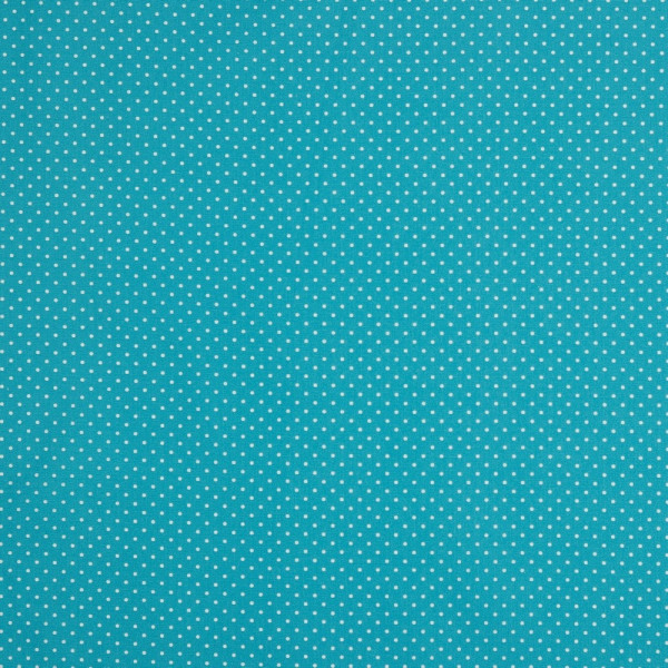 Baumwollstoff "Mini Dots" türkis