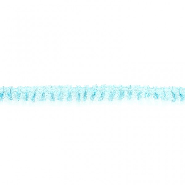 Plisse Spitze "blau"