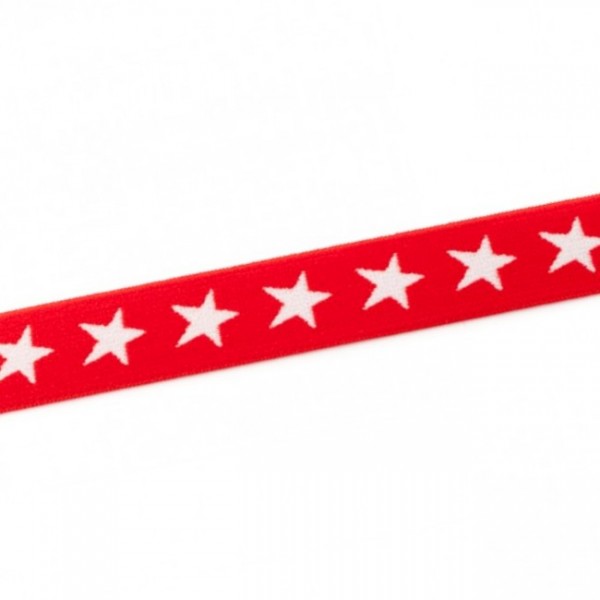 weicher Gummi 20mm "Sterne" rot