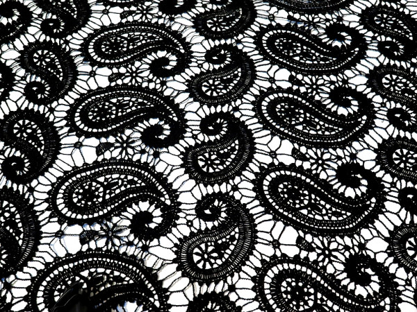 Häkelsptize "Paisley" black