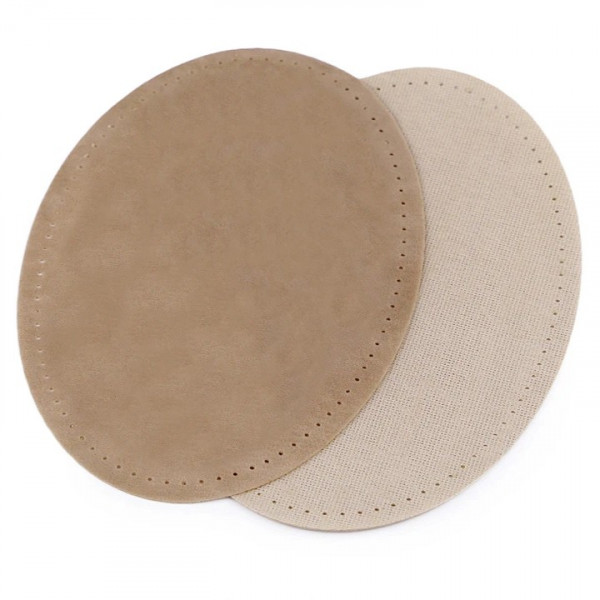 Velourleder-Imitat Patches "beige"
