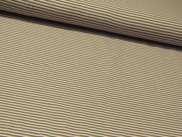 Baumwolljersey "Stripes" grau-rosa-beige