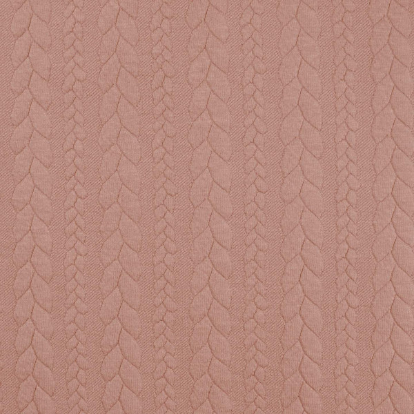 Jacquardjersey "Zopf" nude