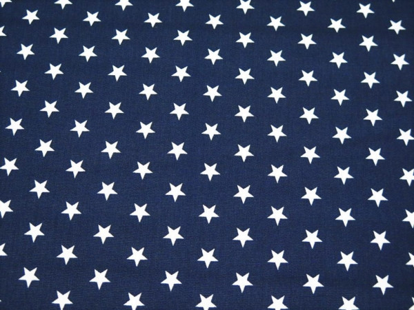 Baumwollstoff "Stars" navy