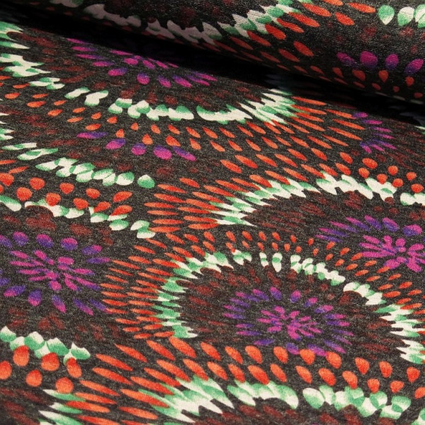 Doubel Jersey "Mandala" rost