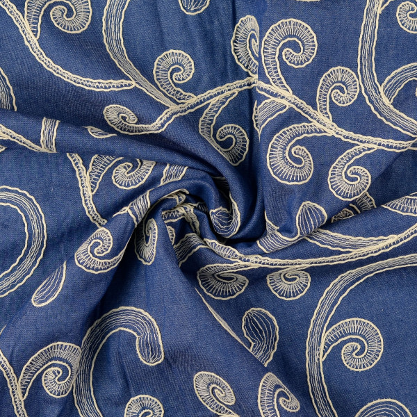 Bestickter Jean "Ranken"