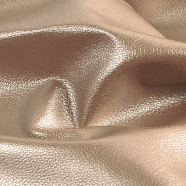 Metallic Kunstleder "taupe"