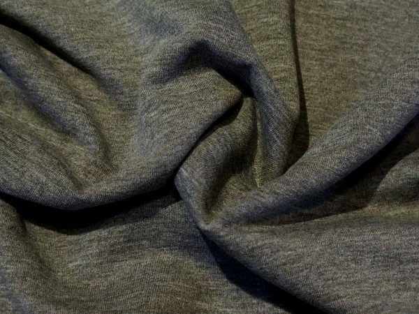 Sommersweat "dunkelgrau meliert"