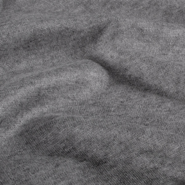 Viskose Strickstoff "Heavy Knit" grau meliert