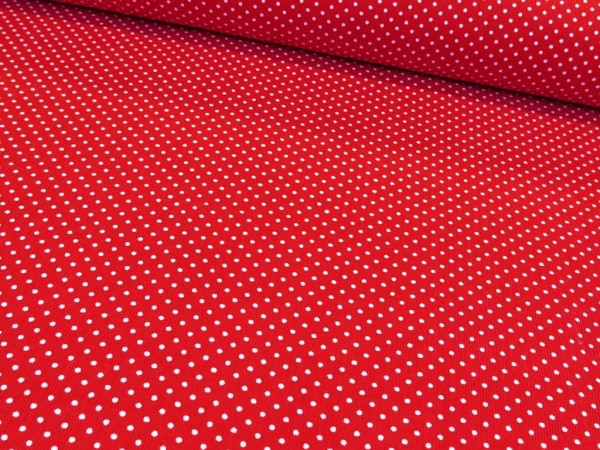 Feincord "Dots" rot