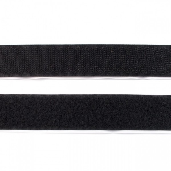 Klettband zum kleben Flauschband 20mm "schwarz"