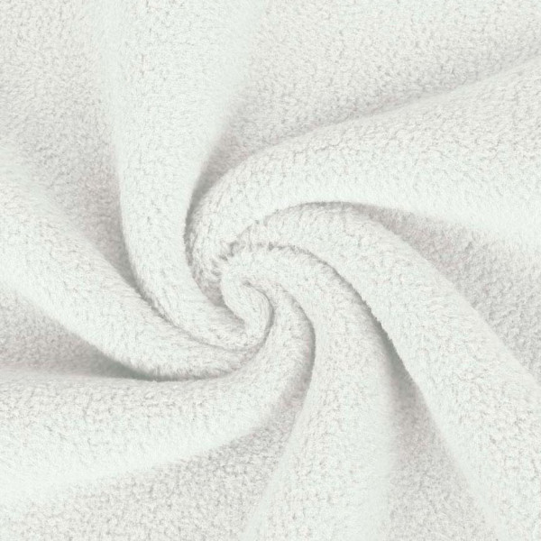 Baumwollfleece "weiss"