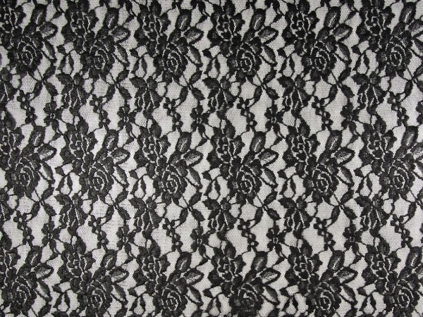 Spitze glänzend "schwarz"