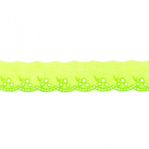 Baumwoll Spitze "lime"
