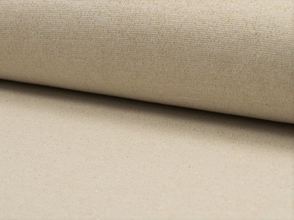 Lurex Bündchen "creme/gold"