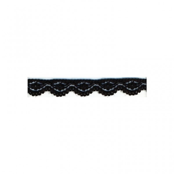 Nylonspitze Flower 12mm "schwarz"